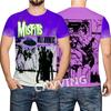 T-shirt Rock Band Misfits Estivi Stampa 3D Streetwear Uomo Donna Moda Maglietta a Maniche Corte T-shirt Top Abbigliamento Uomo