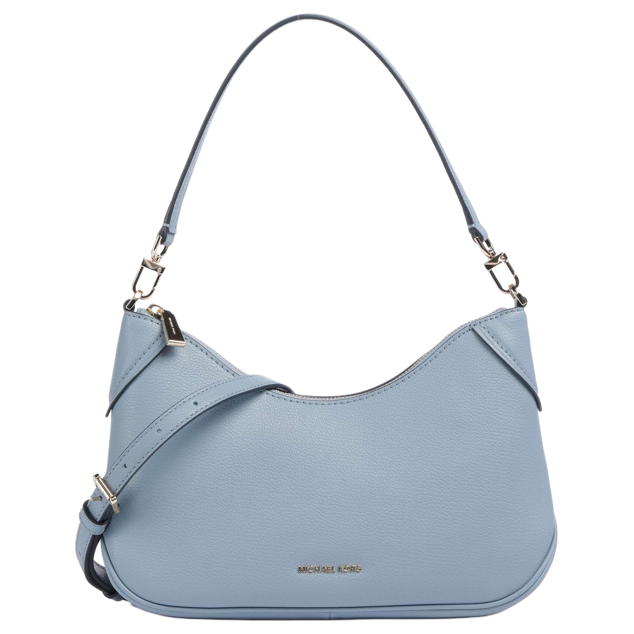 

Michael Kors Jet Set Zip Closure Leather Shoulder Bag Medium Women Shoulder Bag Light-Blue 32S6GJ6W8L-CHAMBRAY Basic Set (Bag+Dust Bag)