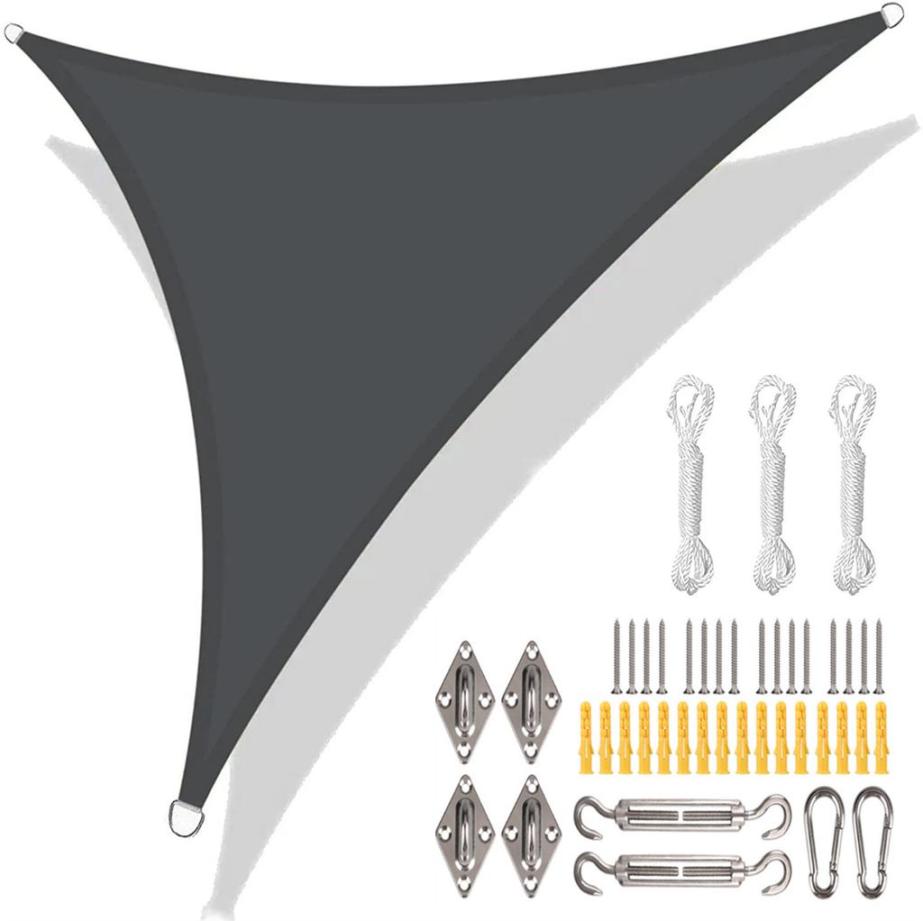 5x5x5/3x3x3M/2x2x2M Waterproof Triangle Sun Shade Sail Canopy For Outdoor Garden Patio Backyard Camping Tents Pool Shade Cloth