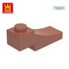 Non-Toxic 145Pcs/Lot 70681 Curved Arch Plates 3X1 Building Block Moc Color Accessories Compatible With Brick Diy Children'S Toy
