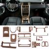 Für Land Rover Discovery Sport 2015-2018 Sandholzmaserung Stil ABS-Kunststoff Auto-Innenraumleisten Verkleidungs-Kit Zubehör