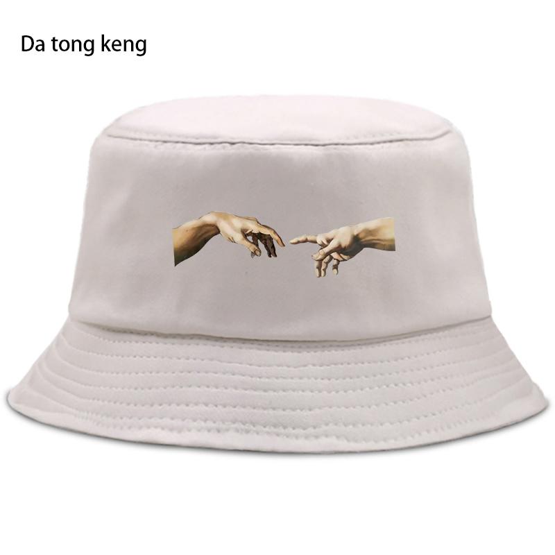 Anime HipHop MICHELANGELO Bucket Hat Women Unisex Summer Fishing Fisherman Cap Foldable Unisex Sun Caps Sunscreen Panama Beach Hats