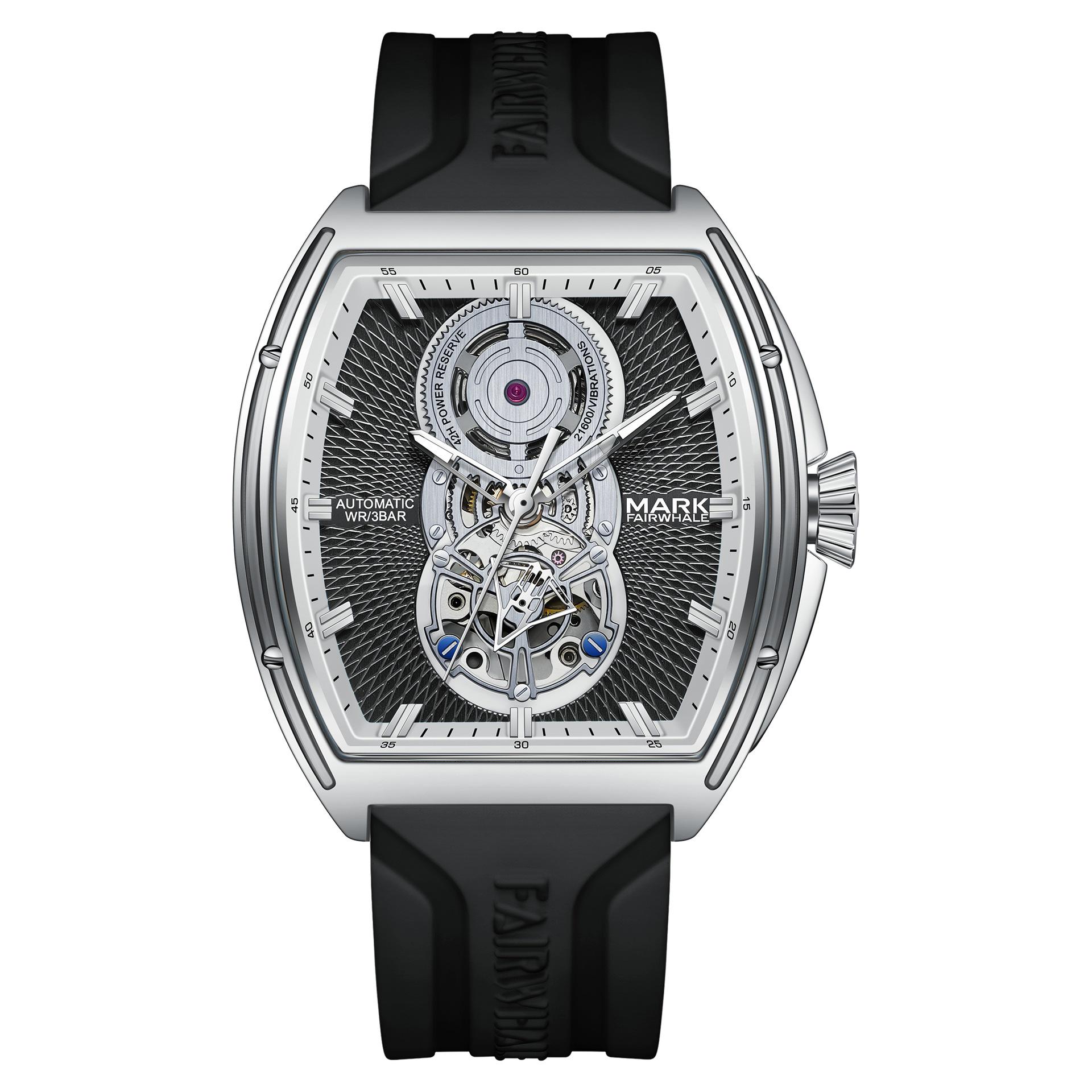 

Mark Fairwhale Barrel Shaped Automatic Mechanical Alloy Wristwatches
