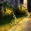 Outdoor Solar Watering Can Lights, Waterfall LED String Fairy Lights, Garden Kettle Projection Decorative Lights