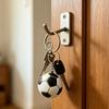 Football Style Key Chain, Colorful Soccer Ball Key Ring, Bag Backpack Car Hanging Accessories Gifts