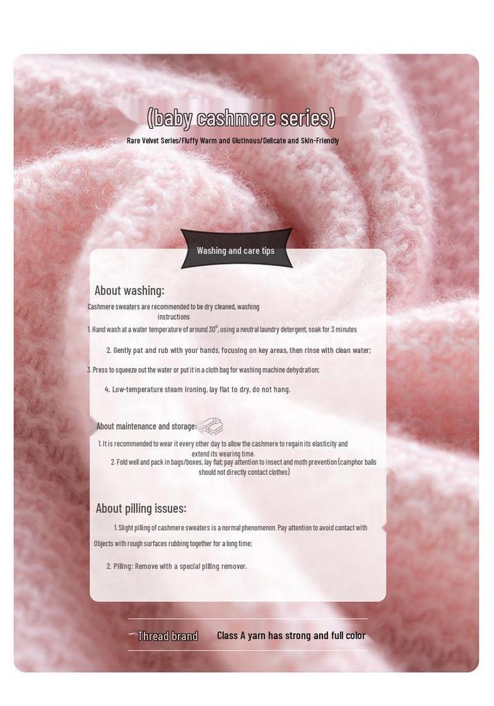 Women's Cashmere Knit Long Sleeve Cardigan - Fashionable, Versatile Lapel Thick Sweater for Autumn & Winter