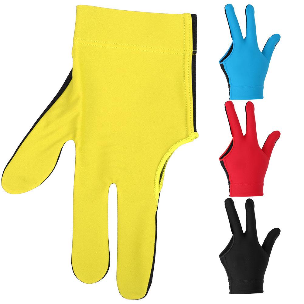 Snooker Billiard Cue Glove Unisex Snooker Billiard Cue Glove Pool Left Hand Open Three Finger Gloves