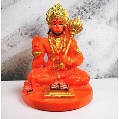 Hanuman Ji Idol for Car Dashboard, Home & Office Desk - Bajrang Bali Murti for Protection from Negative Energy, Good Luck