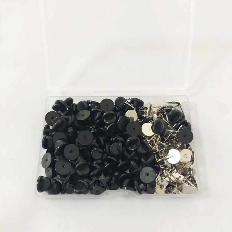 

PVC Rubber Round Hat Buckle Brooch - DIY Butterfly Pin for Hats and Jewelry 50 sets per box (95*63*14mm)