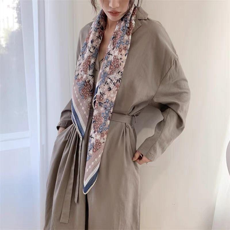 

Жіноча бавовняна хустка на голову, велика квадратна хустка для волосся, м’які бандани для сну, розмір 90*90 см 90*90cm