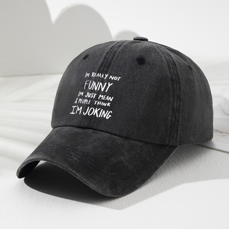 Unisex Adjustable Soft-Top Baseball Cap with "I'm Really Not Funny" Humorous Print - Lightweight, and Stylish for Outdoor Sports