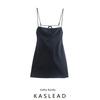 Women's New Fashion Wind Black Sling Dress