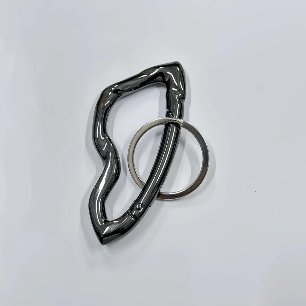 1PCS Zinc Alloy Mountaineering Belt Buckle Metal Essential Belt Icon Carabiner Waist Hanging Keychain Women Men Bag Pendant