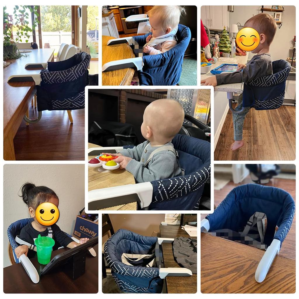MTWML Hook High Portable Baby High Chair That Can Be Fixed To the Quick Table High Chair for Babies and Baby Seat for Table and Travel Counter Chair,
