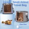 Portable Pet Takeaway Bag Handheld Breathable Chinchilla Outdoor Cage Oxford Clear View Guinea Pig Carry Bag Small Animal