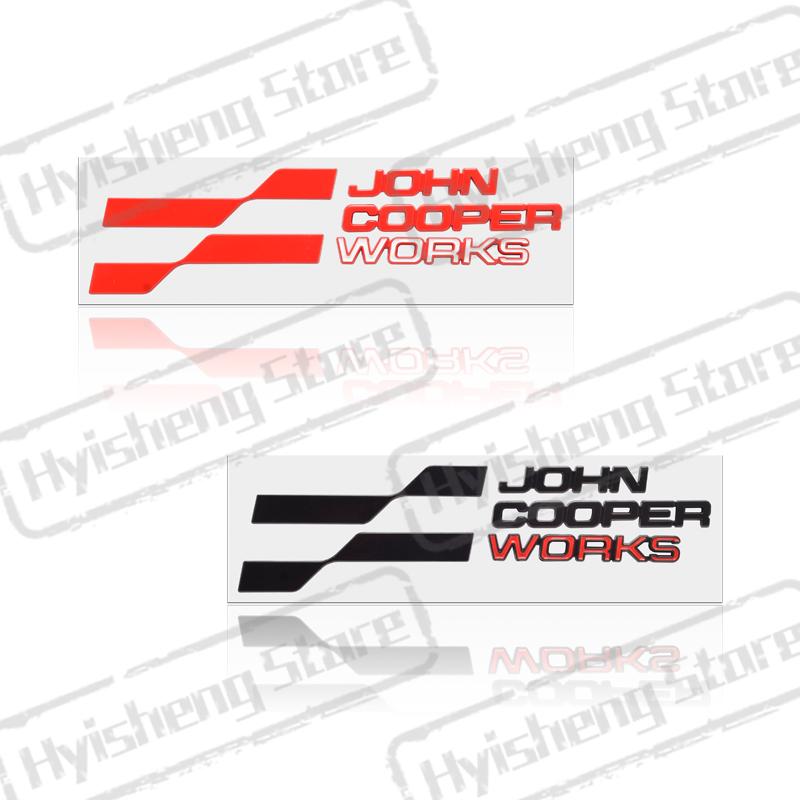 Adesivo Metallico 3D Nuovo Emblema JCW Decorazione Adesivi Posteriori per Bagagliaio Laterali per Mini Cooper ONE S Countryman Clubman R59 R60 Styling Auto