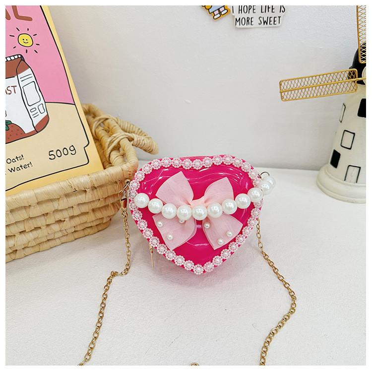 Stylish Mini Pearl Handbag For Kids With Adorable Bow Design In Multiple Colors