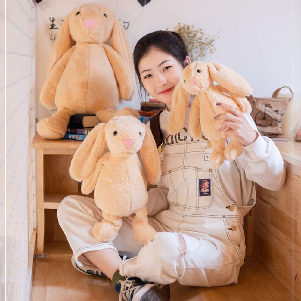 Soft Easter Bonnie Rabbit Doll With Long Ears Plush Bunny Toys  Children Girl