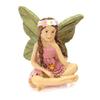 Mini Fairies Figurines Cute Clear Pattern Resin Miniature Fairy Sculpture for Fairy Garden
