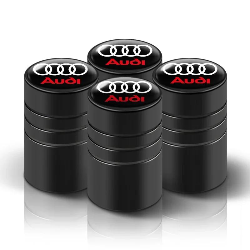 4 Stück Metall Auto Rad Reifen Ventil Kappe Schutzabdeckung für Audi Q3 Q4 Q5 Q6 Q7 B8 B6 C6 8p B7 C5 A3 A4 A5 A6 A7 A8 S3 S4 S5 S6