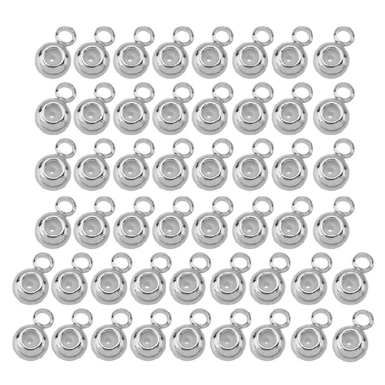 50 шт. Стильные металлические разделительные бусины, бусины для браслетов, медные бусины-шармы с текстурой, рассыпные бусины, материалы для изготовления ювелирных изделий для ожерелья 1