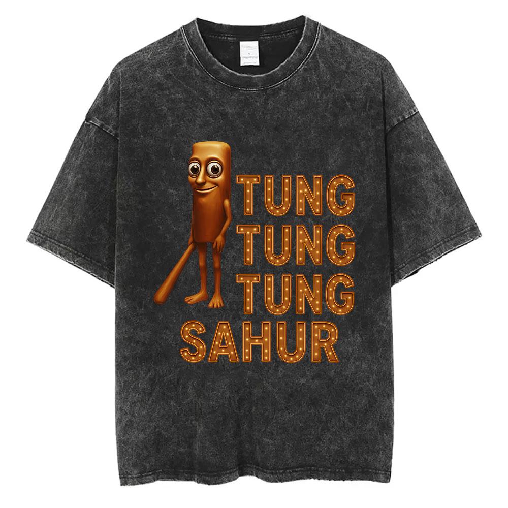 

Washed Vintage Tshirt Italian Brainrot Cappuccino Assasino Funny Meme T Shirts Men Women Fashion Oversized Streetwear Tshirt S