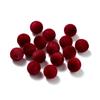 30 Pezzi 8/10mm Colorati Feltro Floccato Peluche Perline Acriliche Perline Distanziatrici Sfuse per Orecchini Braccialetti Fai da Te Accessori per la Creazione di Gioielli