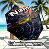 Custom Name Personalized Avatar Print Umbrella, Auto Open Close, 8‑Rib Sturdy Frame, Commute Camping Hiking Use, Birthday Gift