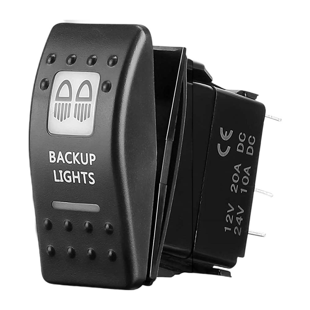 LED Light Bar Rocker Switch Waterproof LED Backlight Bar Button Dual LED ON/Off Switch LED Lamp Buttons for ATV UTV Car Truck RV