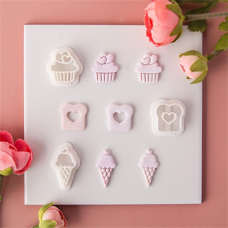 Heart Clay Cutters Clay Jewelry Cutters Valentine's Day Clay Earring Cutters DIY Earrings Accessories for Jewelry Making