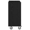 Golf Cabinet with Wheels Universal Black Oak Effect 65 x 45 x 98 cm