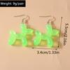Cute Colorful Ballon Dog Drop Earrings for Women Girls Cartoon Animal Dangle Earrings Party Holiday Jewelry Gifts
