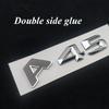 3d ABS Chrome Black Logo A45 Emblem Letters Sticker Nameplate Car Trunk Badge For Mercedes Benz A45 AMG W176 W177 Accessories FL9