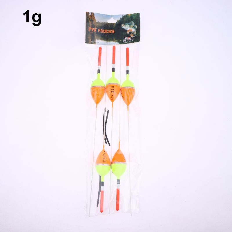 

Carp Fishing made Easy: 5Pcs Floats with 1g-4g Barguzinsky Fir Vertical Buoy, Suitable for 18-22.5cm Fish Float.