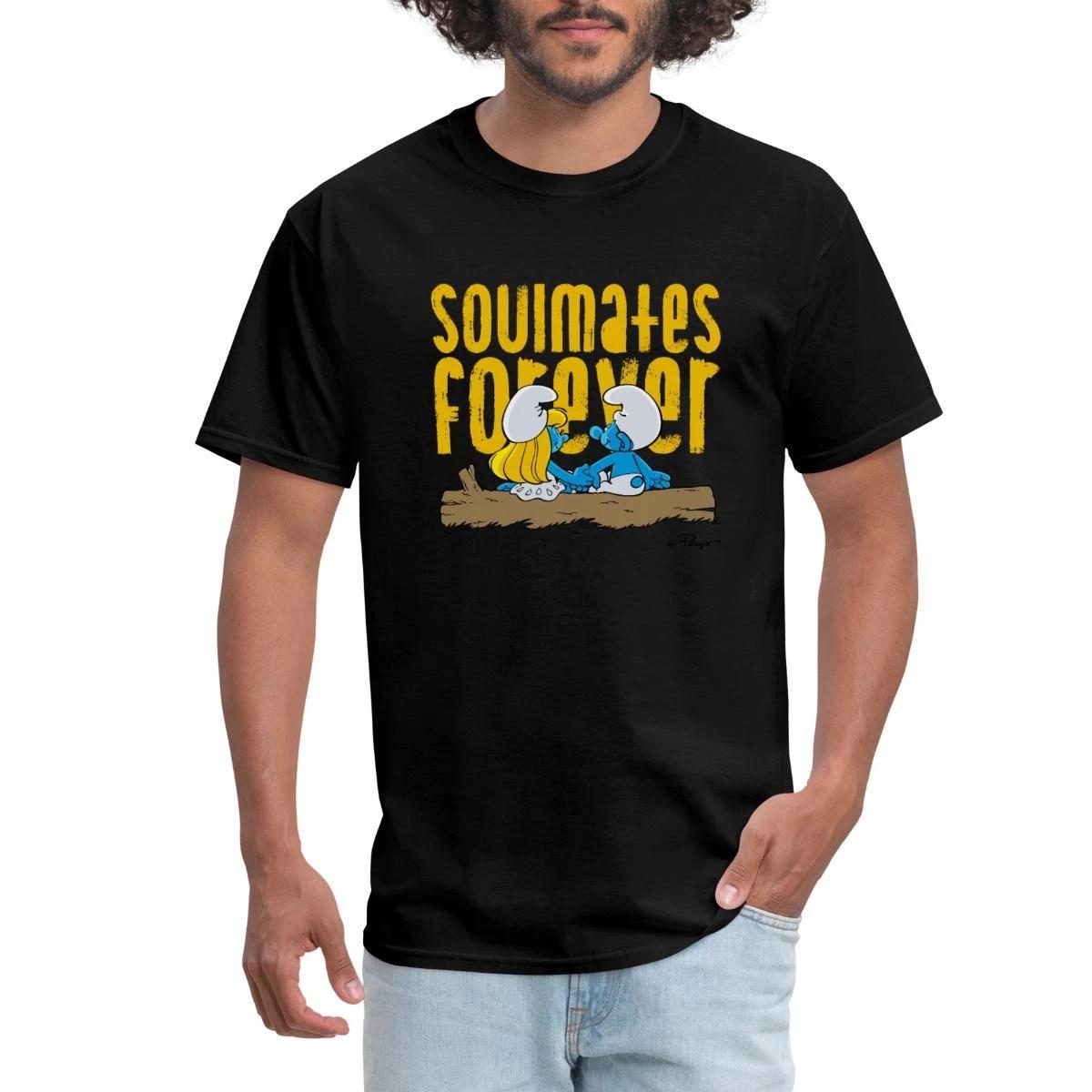 The Smurfs Love Soulmate Forever Men s T-Shirt XS