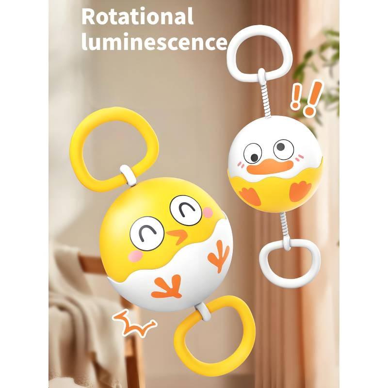 Adorable Light Up Whistle Ball Spinning Toy For Kids Ideal For Coordination Skills