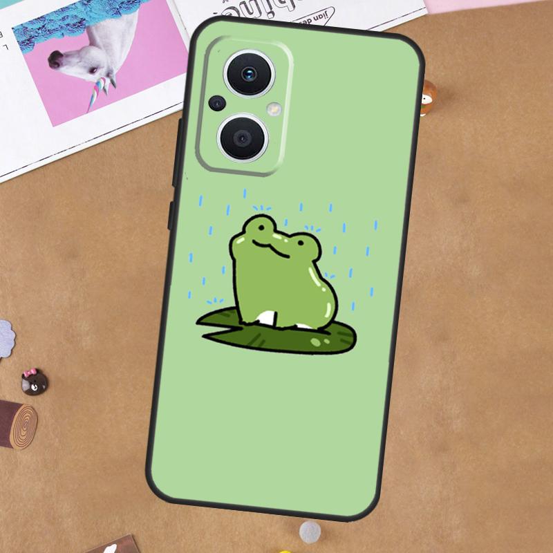 

Mint Green Funny Frog Funda For OPPO Reno 11 F 10 Pro 4 5 6 7 8 Lite 4Z 5Z 8T OPPO Find X6 X5 Pro X2 X3 Neo Case OPPO Reno6 Lite
