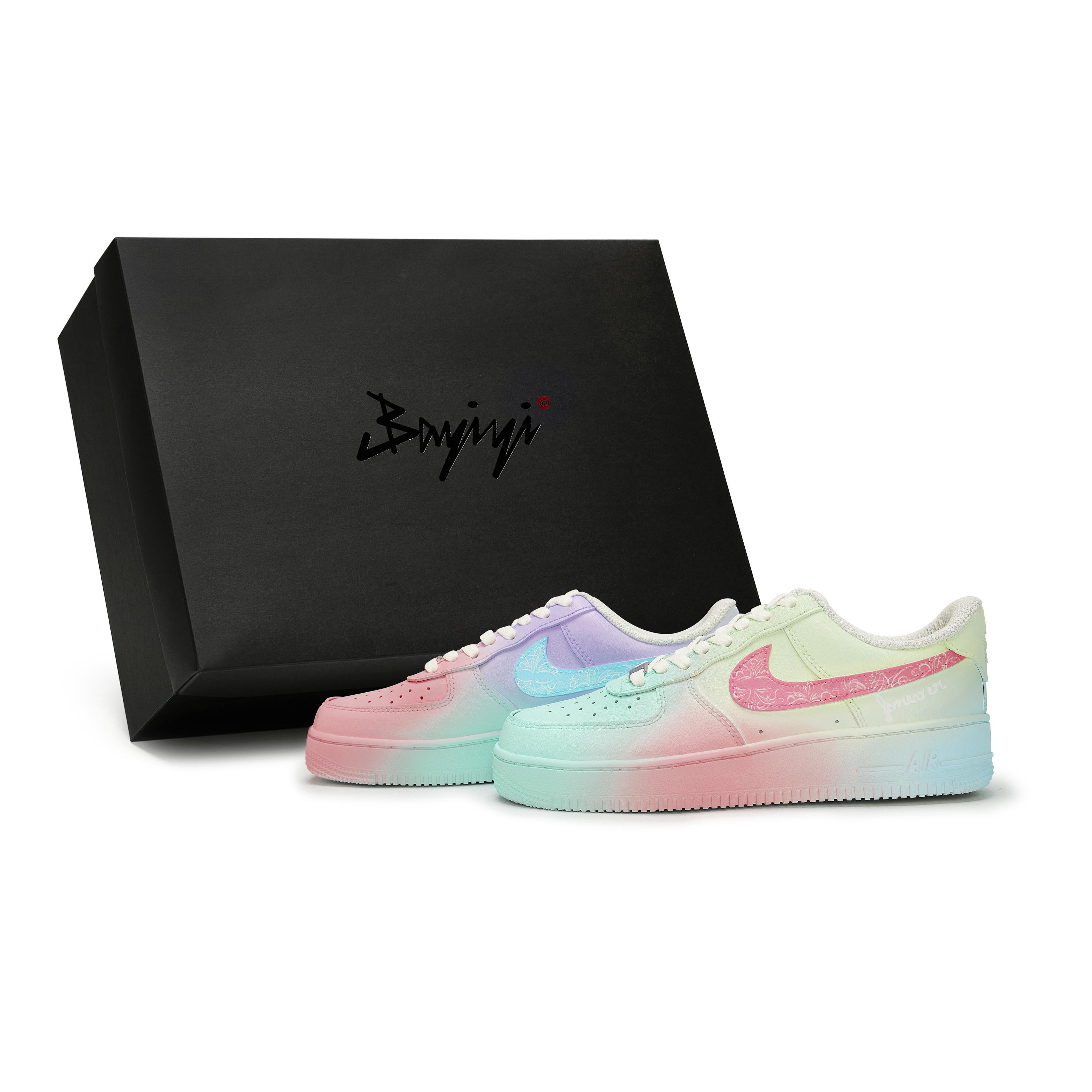 

Nike Air Force 1 Skateboard Shoes Unisex Low Top Yellow/Red/Blue/Green/Purple CW2288-111(Team80-S-BOX) 38.5