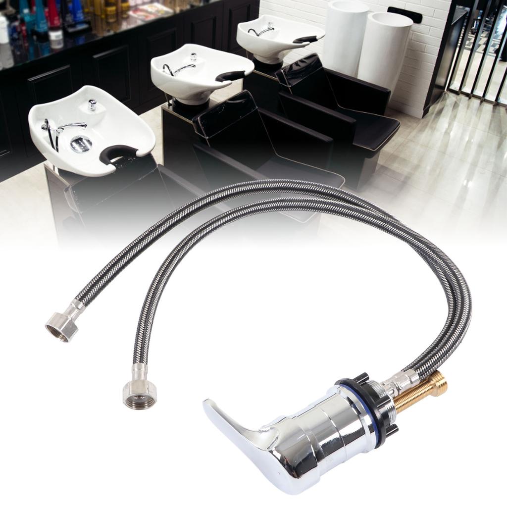 60cm Shampoo Bed Faucet Hair Salon Accessories Zinc Alloy Shampoo Bed Chair Valve for Barber Shop