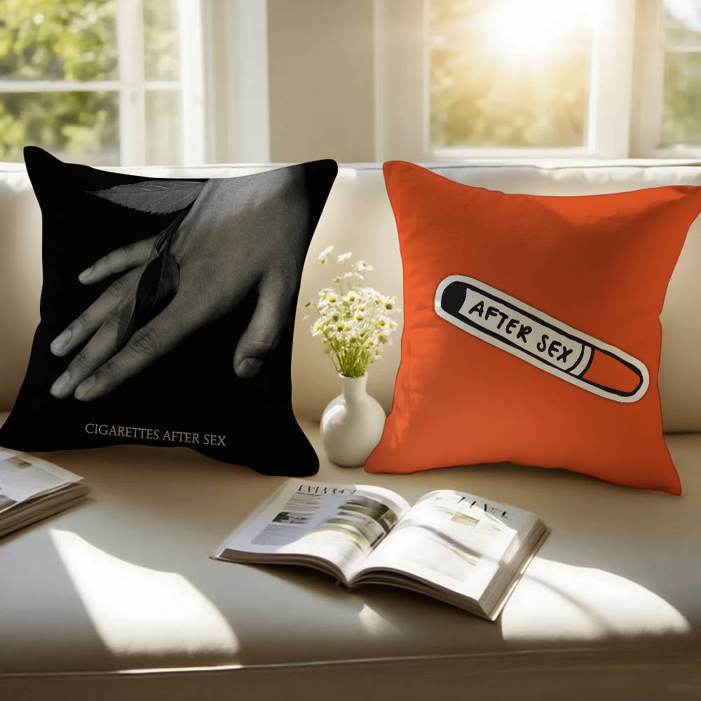 Hot C-cigarettes After Sex Pillow Case Sofa and Living Room Decorative Cushion Covers Dust-proof and Mite-proof Invisible Zipper
