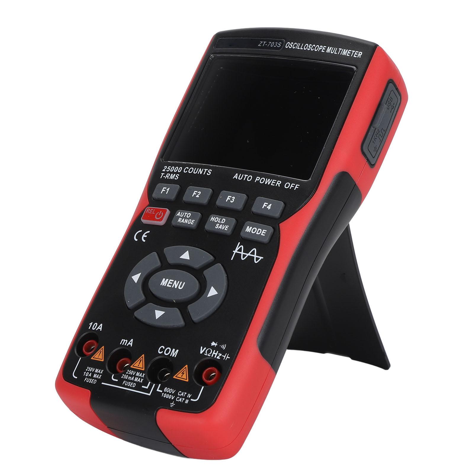 

3,5-дюймовий портативний осцилограф Мультиметр високої точності двоканальний осцилограф 25000 відліків