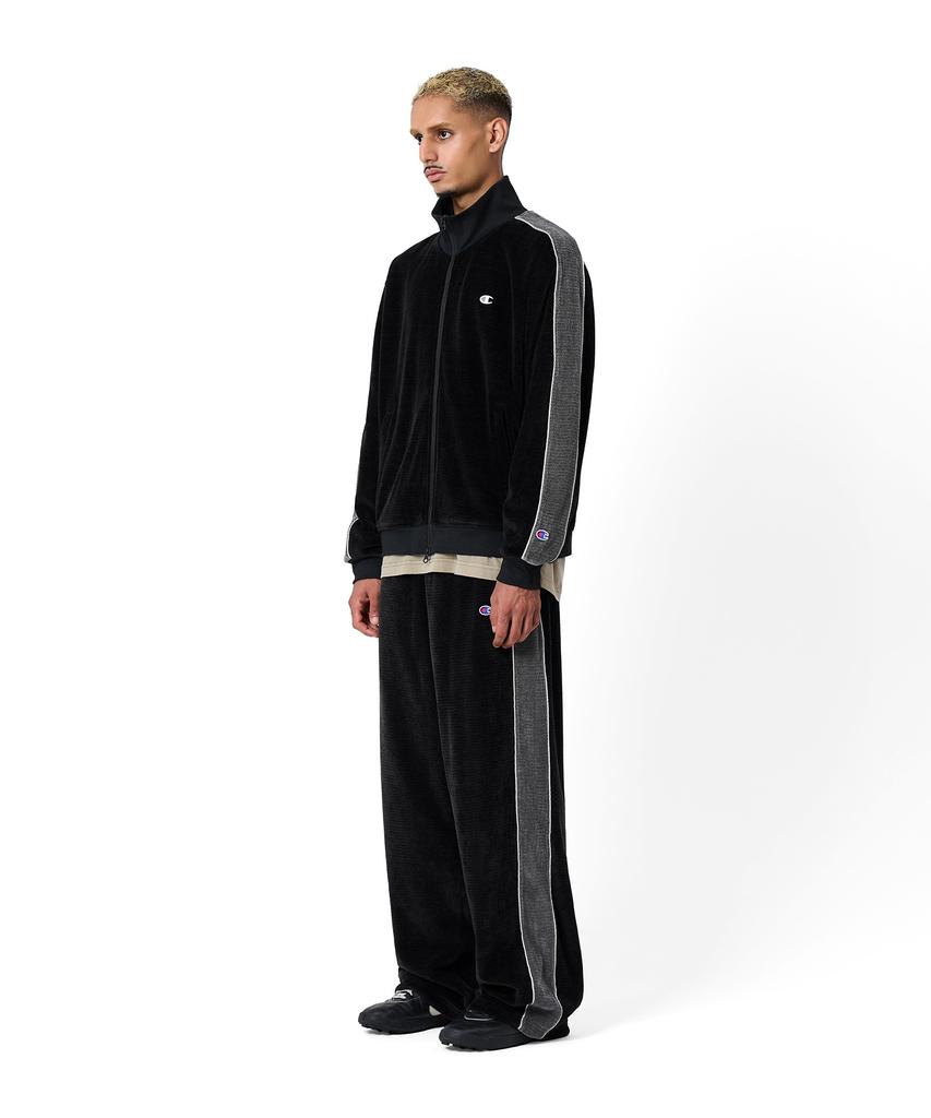 CHAMPION Velour Track Jacket Black