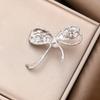 Korean-style Pearl Butterfly Bow Brooch Suit Jacket Pin Anti-Exposure Decoration