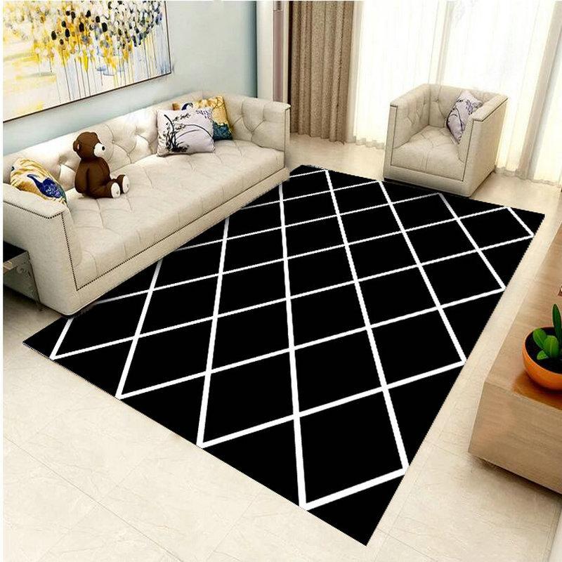 Geometrischer Schlafzimmerraum Vollteppich Schmutzabweisend Büro Couchtisch Teppich Zuhause Wohnzimmer Teppich