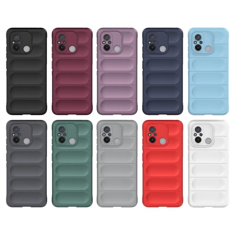 For Xiaomi Redmi 9 9C 10 10C 12 12C 4G Back Cover Phone Case Soft Liquid Silicone Anti-fall Shockproof Protect Funda Coque Cases