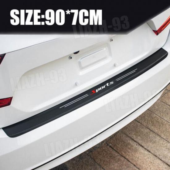 Car Door Plate Sill Scuff Cover Anti Scratch Sticker Protector Accessories Black