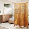 Vidaxl 4-Panel Room Divider, 162X2X180 Cm, Solid Acacia Wood