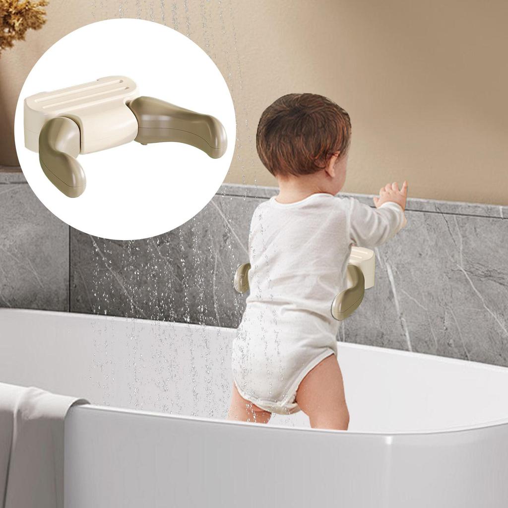 Baby Standing Bath Anti Slip Baby Bath Support Punch-free Wall-mounted Children's Bathing Rack for Standing Assistance Bathroom
