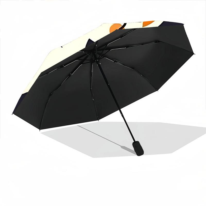 1PC Kitten "Flower" Automatic Folding Umbrella Automatic Open/Close, Automatic Folding, 8-Rib Durable Frame, Portable Travel Umbrella 733