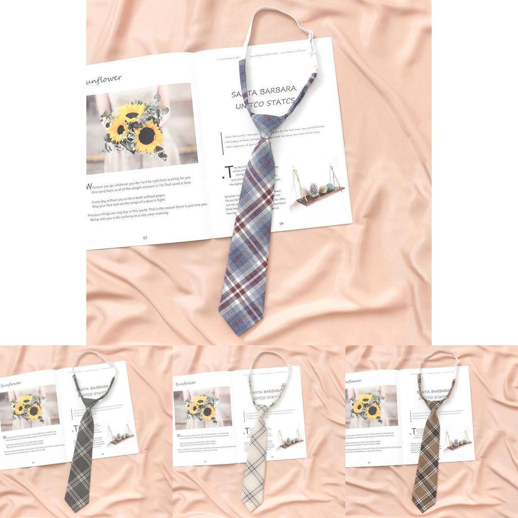 Japanese Striped Tie For Women And Men Polyester School Uniform Accessory